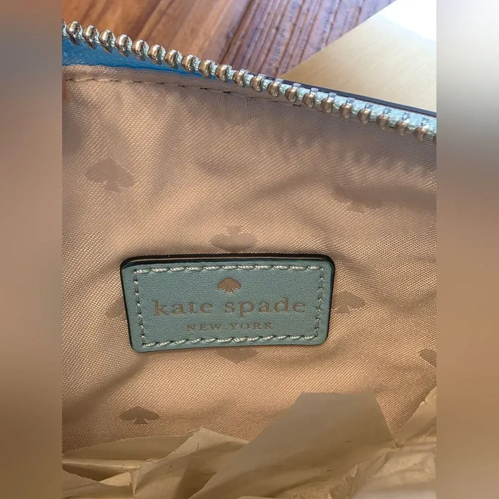 kate spade Light Blue Leather Crossbody Bag